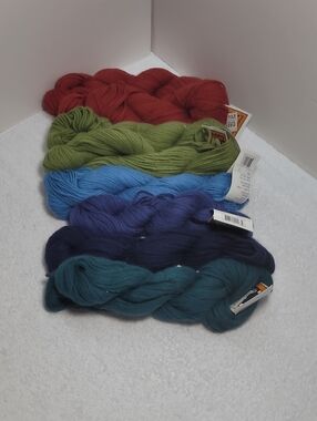 Classic Elite Yarns Assorted Colored Angora Wool Yarn 8 Skeins -  NWT
